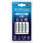 Eneloop Basic Charger Batterijlader met 4 AA batterijen